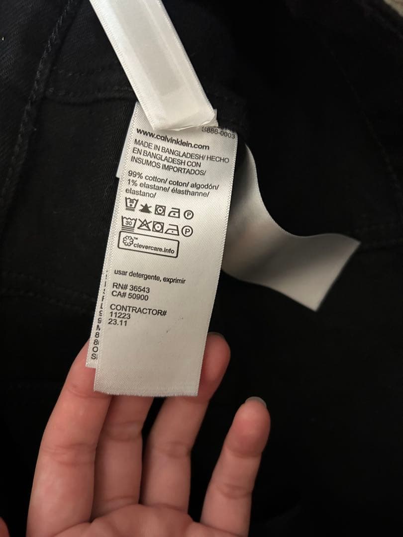 【24時間以内発送】  ブラックデニムジャケット Lサイズ