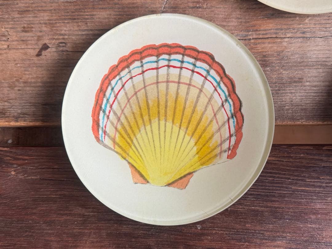JOHN DERIAN デコパージュ　ジョンデリアン プレート 貝殻3点セット