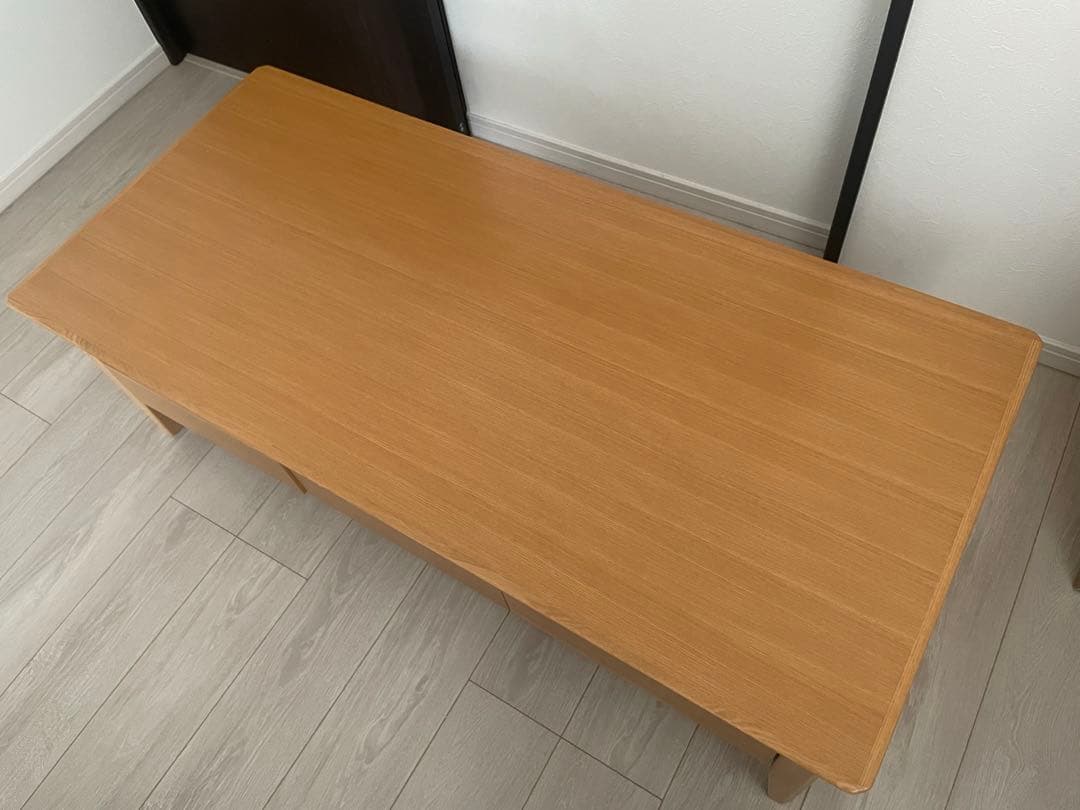 ナチュラルウッド センターテーブル ローテーブル　ニトリ