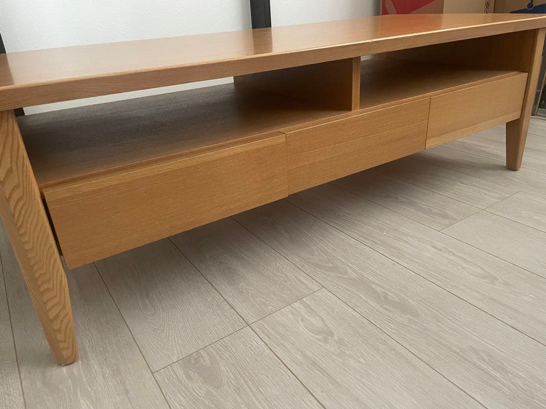 ナチュラルウッド センターテーブル ローテーブル　ニトリ