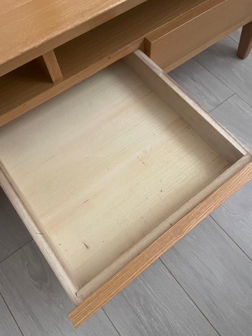 ナチュラルウッド センターテーブル ローテーブル　ニトリ