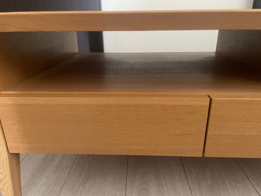 ナチュラルウッド センターテーブル ローテーブル　ニトリ