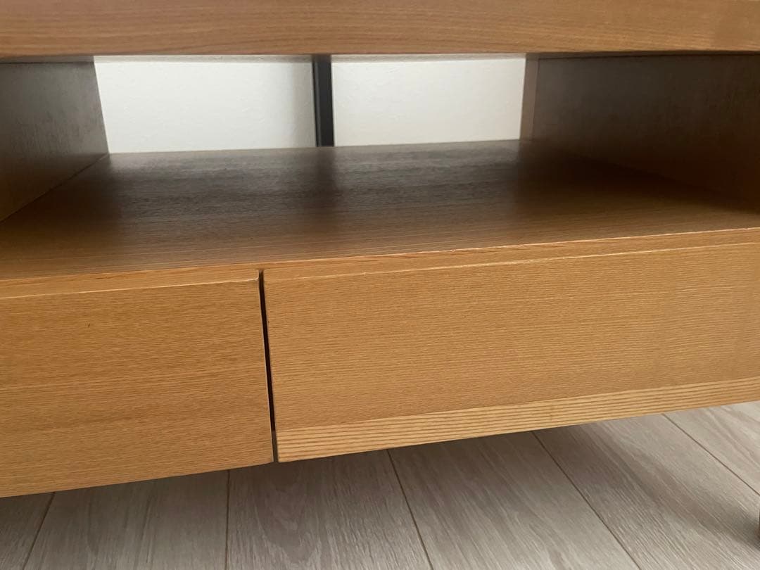 ナチュラルウッド センターテーブル ローテーブル　ニトリ