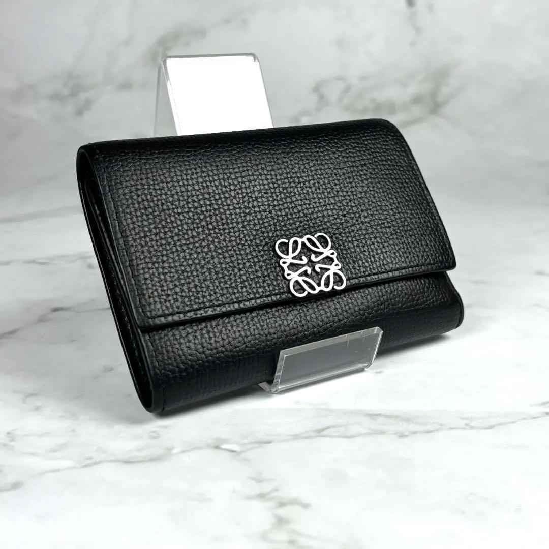 ロエベ　アナグラム　トライフォールドウォレット　三つ折り 財布