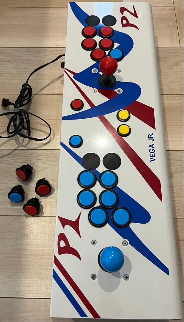 VEGA JR. アーケードスティック 2人用 ボタン&目隠し選択可