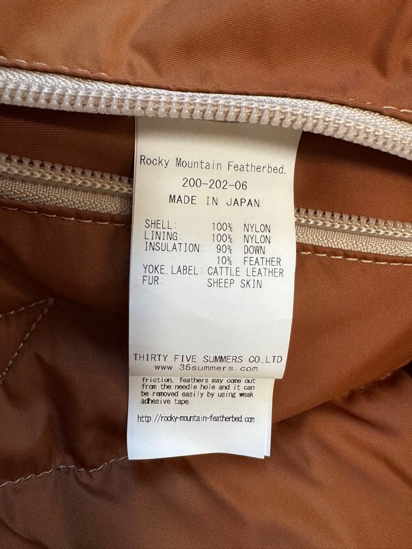 Rocky Mountain Featherbed ダウンジャケット