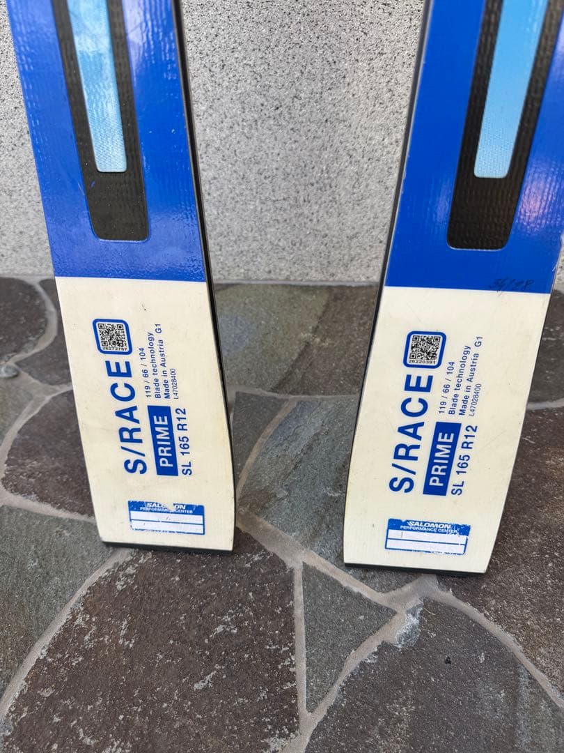 SALOMON スキー板 青 グラデーション