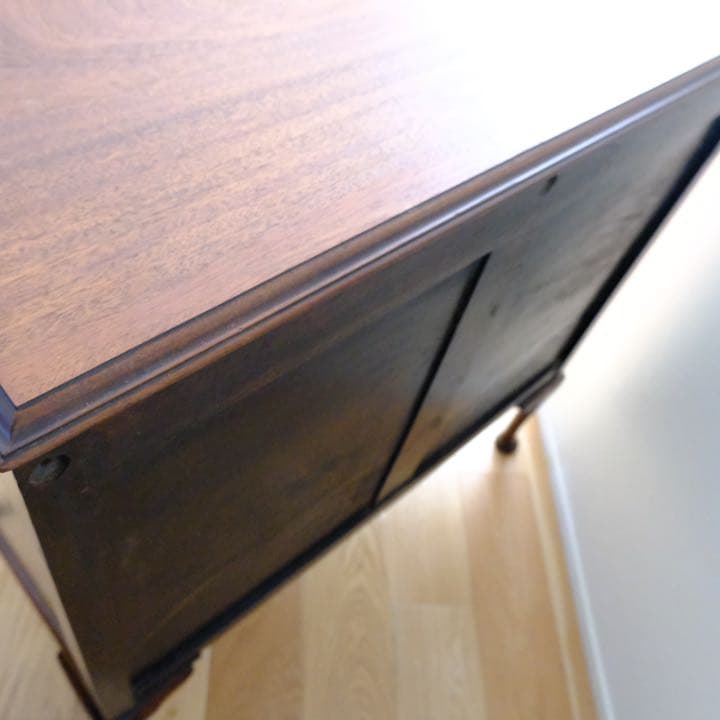 マホガニー材　美品　英国アンティーク　収納箪笥