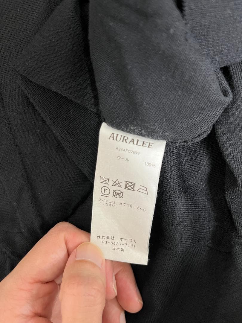 トップス AURALEE Wool Smooth Soft Sweat Polo 3