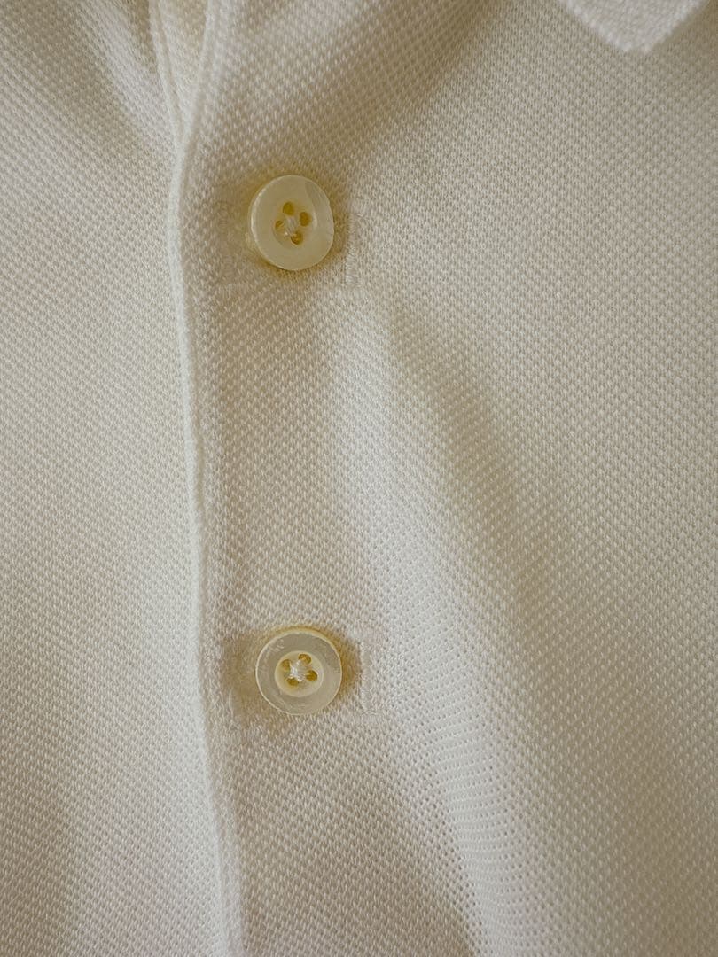 HERMES ホワイト ポロシャツ