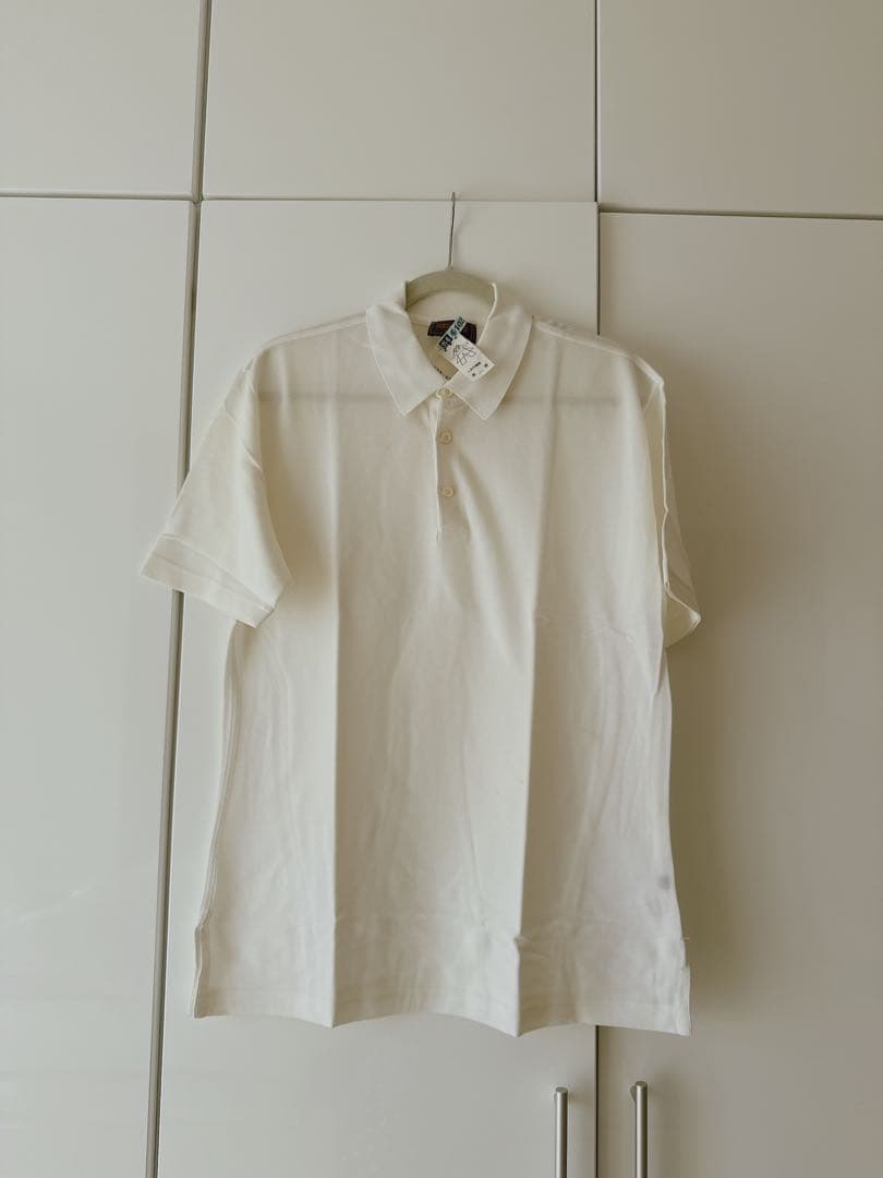 HERMES ホワイト ポロシャツ