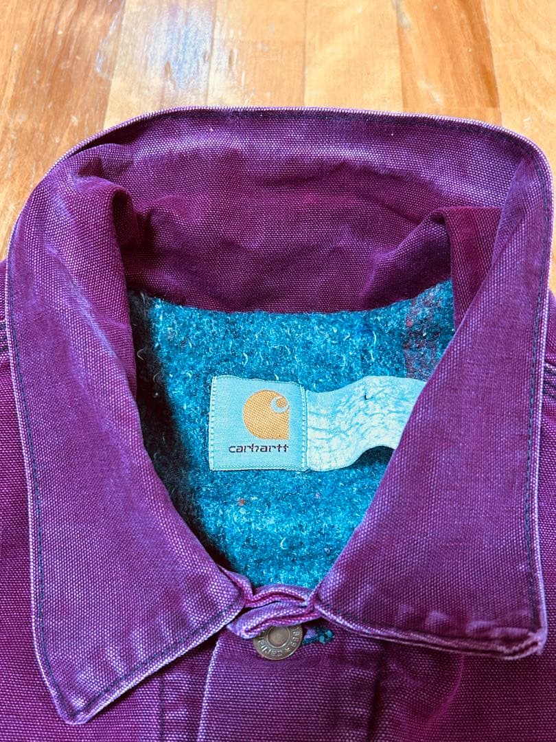 90s カーハート トラッカージャケット jb181 ワインレッド XL