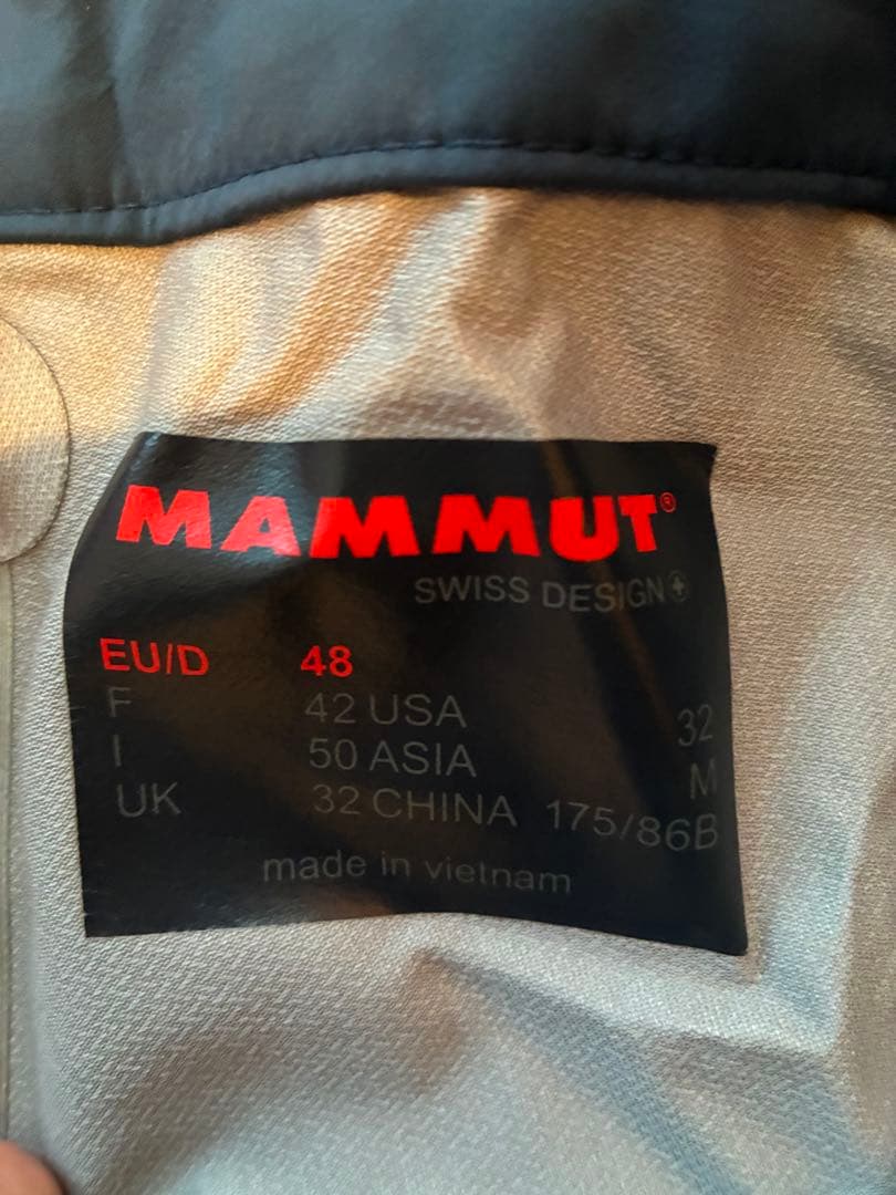 マムート　ハードシェルパンツ　MAMMUT バックカントリー　スキーウエア