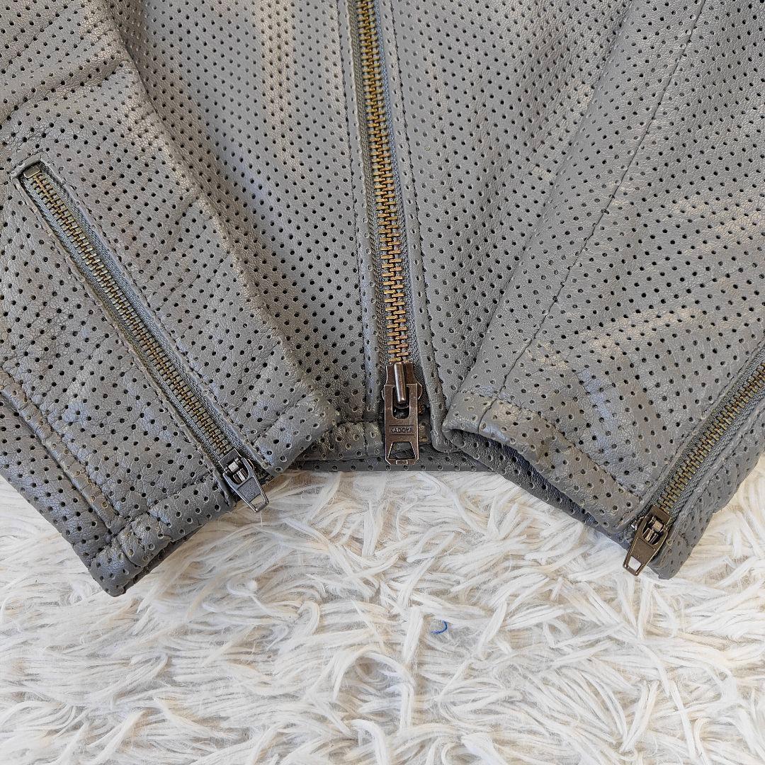 未使用級　カドヤ PL-SW ブラック パンチングレザージャケット Mサイズ