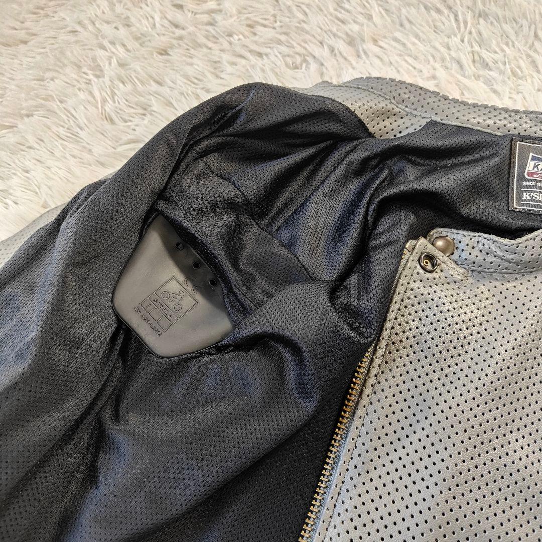 未使用級　カドヤ PL-SW ブラック パンチングレザージャケット Mサイズ