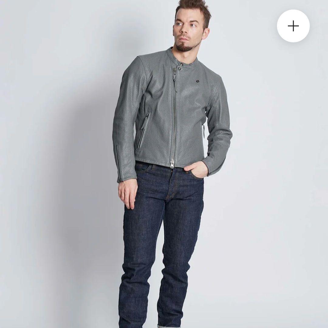 未使用級　カドヤ PL-SW ブラック パンチングレザージャケット Mサイズ