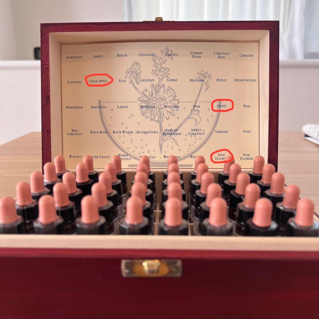 Healing Herbs フラワーエッセンス 木箱入り　ポストカード付