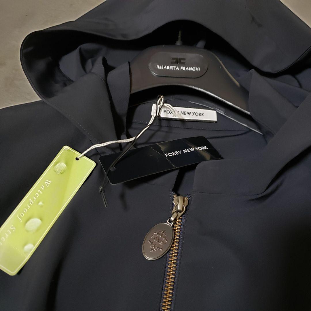 FOXY NEW YORK レイニーコクーン　フーデッドコート　ロングコート