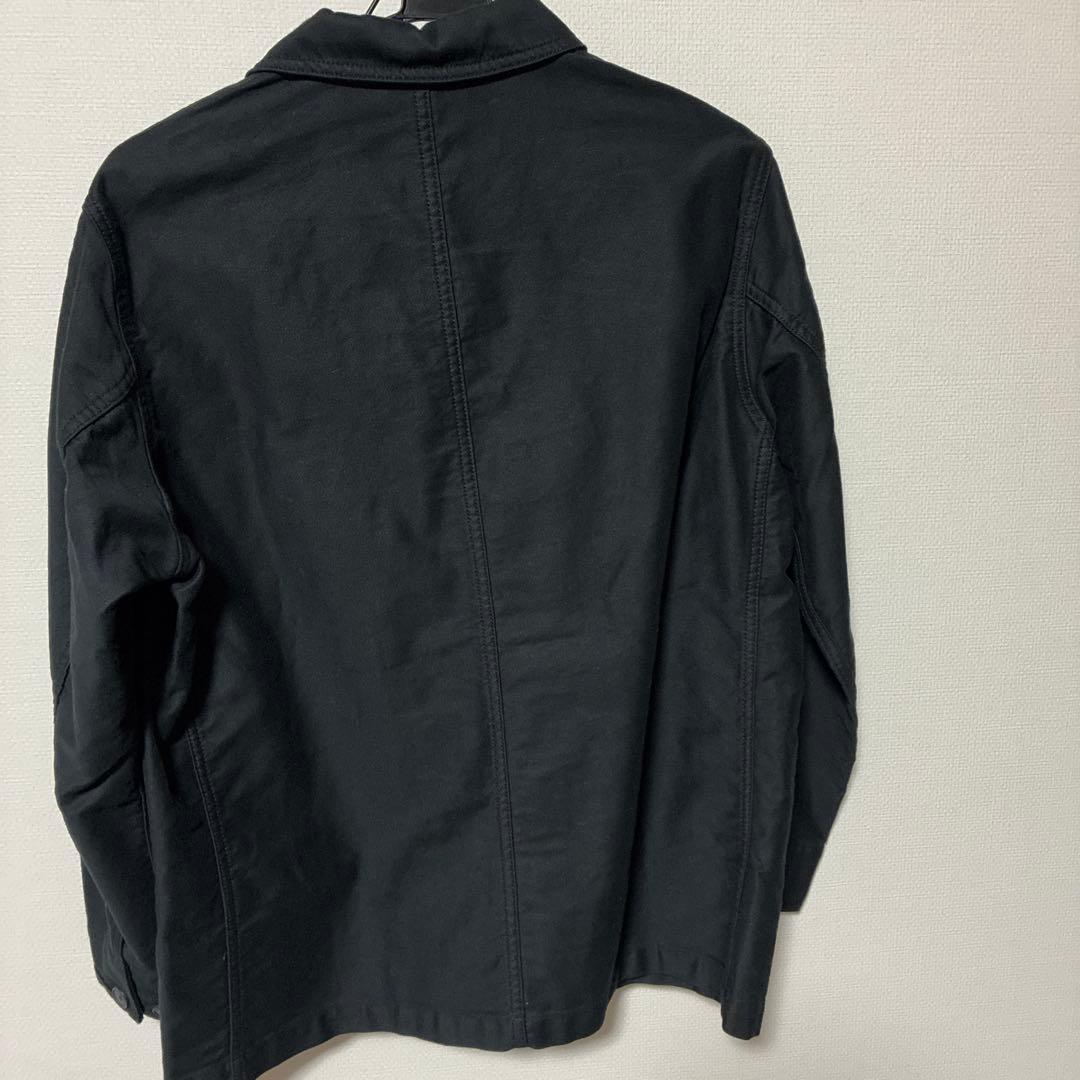 【新品】無印良品 モールスキン カバーオール 黒 Mサイズ