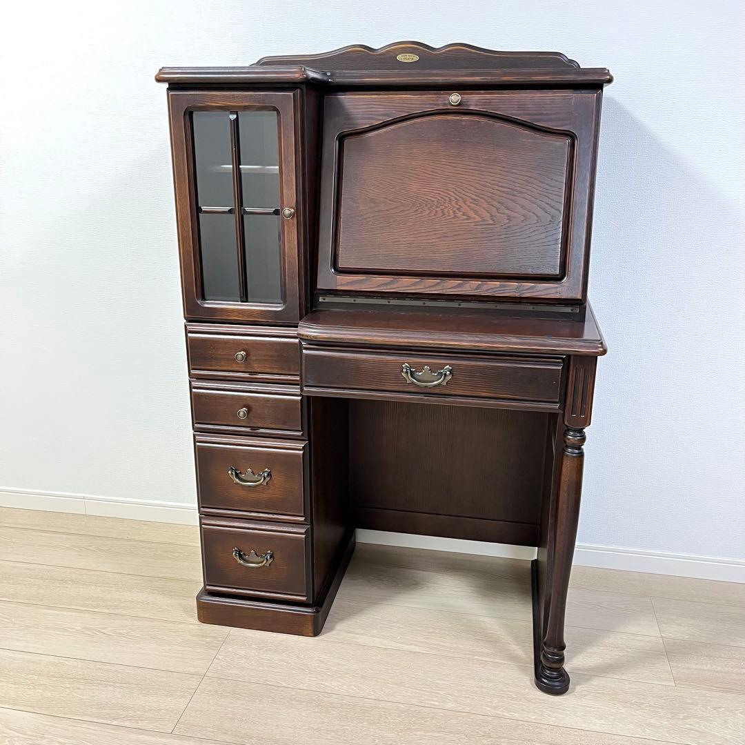 (つ14)ミラーデスク コンパクトドレッサー アトランタライティングビューロー