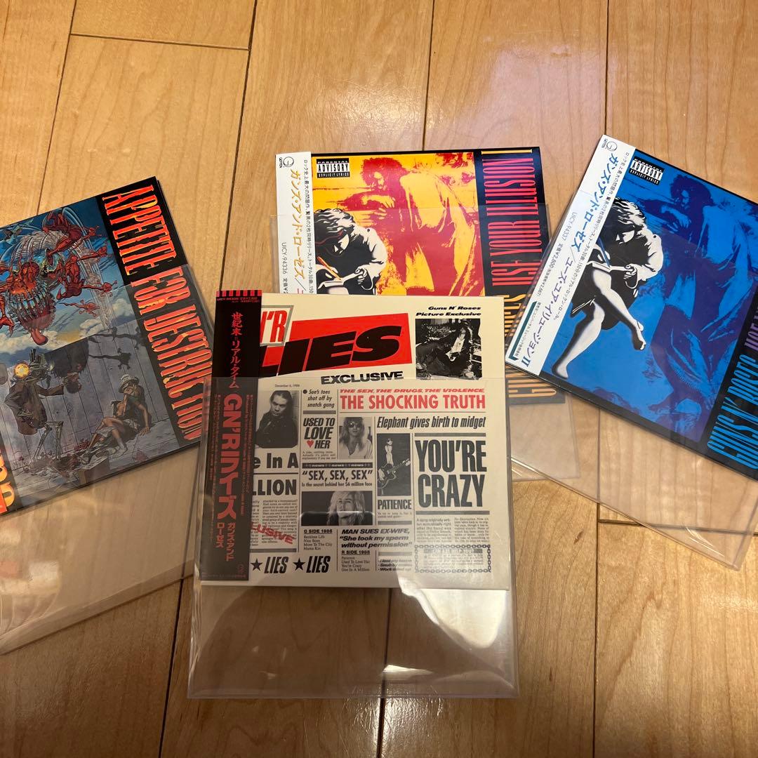 おまけ付き ガンズ アンド ローゼズ 紙ジャケ CD 4枚セット