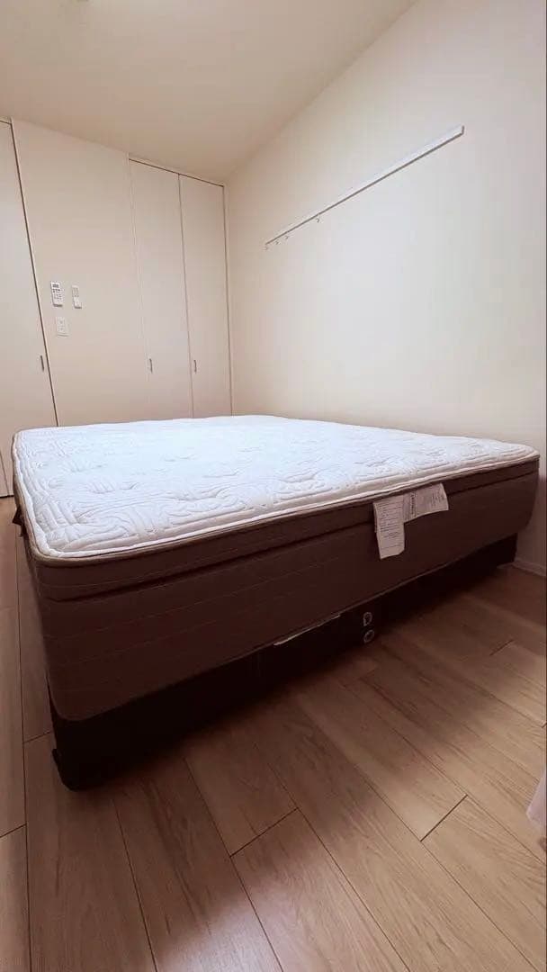 【レガリア】キングスダウン　マットレス&ボトム　クイーンロングサイズ