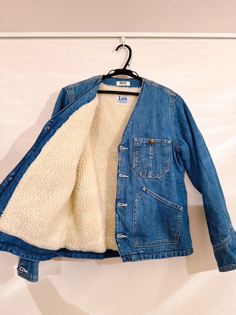 Lee ×ロンハーマンRHCコラボ　デニムジャケット ボア裏地付き