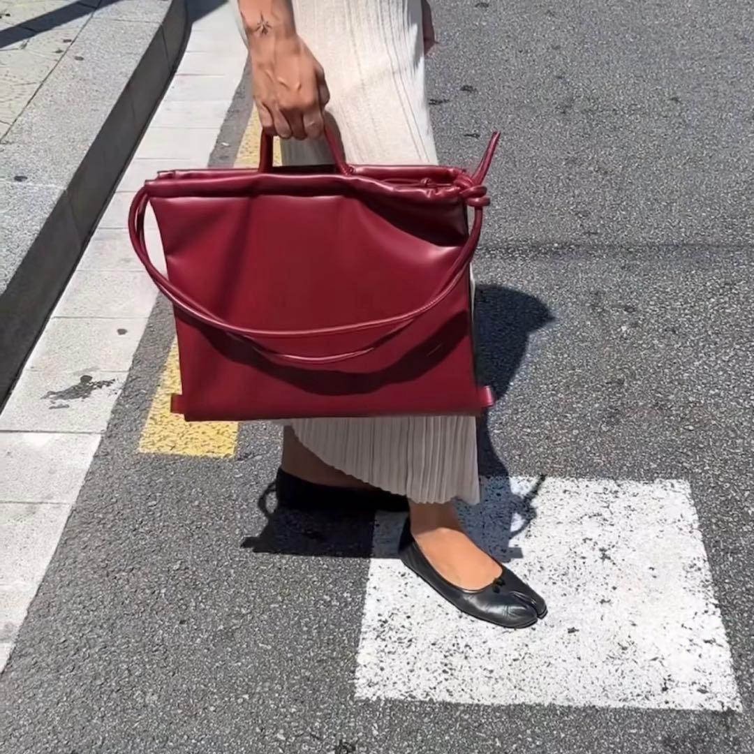 【olend】FOLDED BAG（チェリーレッド）ショルダーバッグ