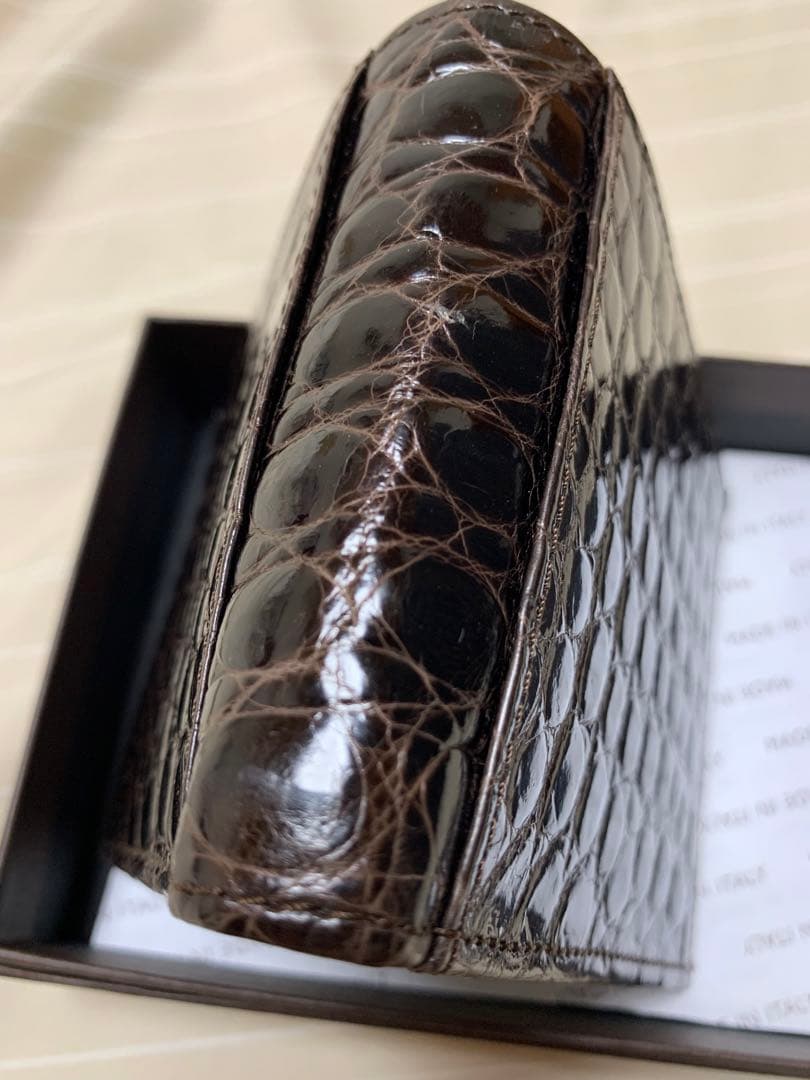セール　SILVANO BIAGINI クロコダイル　二つ折り財布