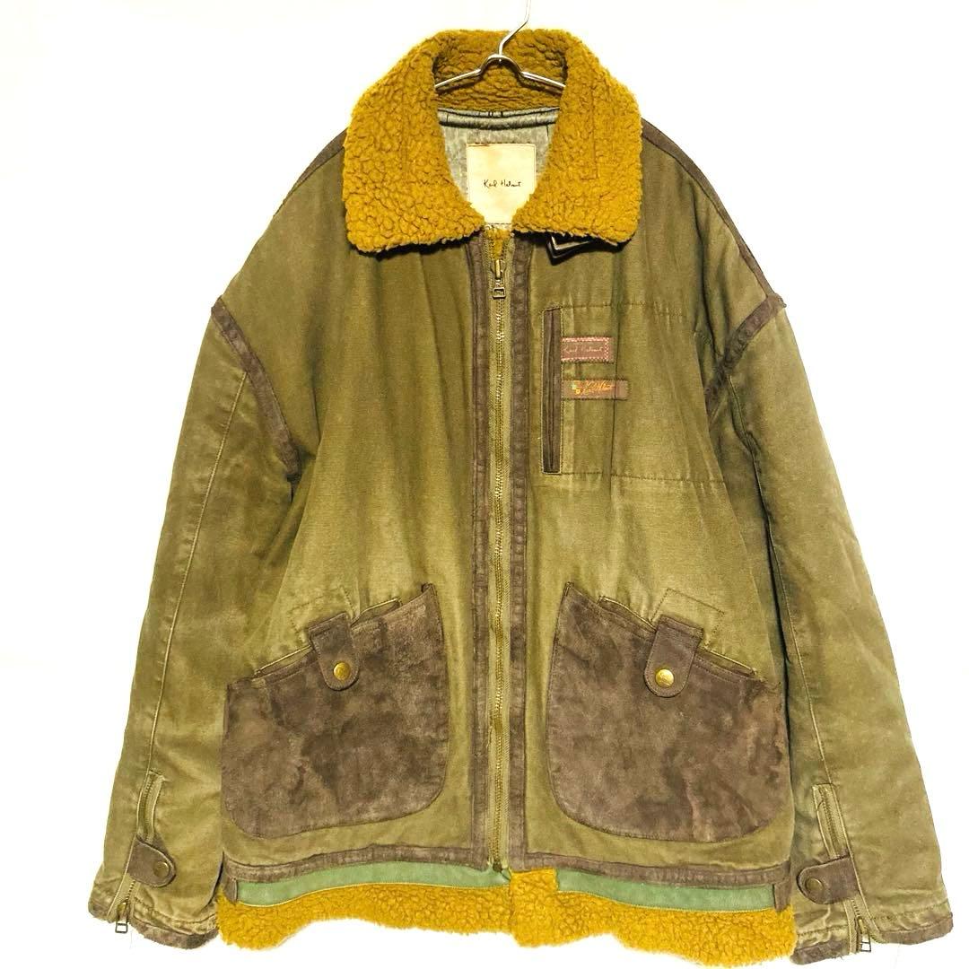 カールヘルム B-3 フライトジャケット Mサイズ ボア エアフォース フェード