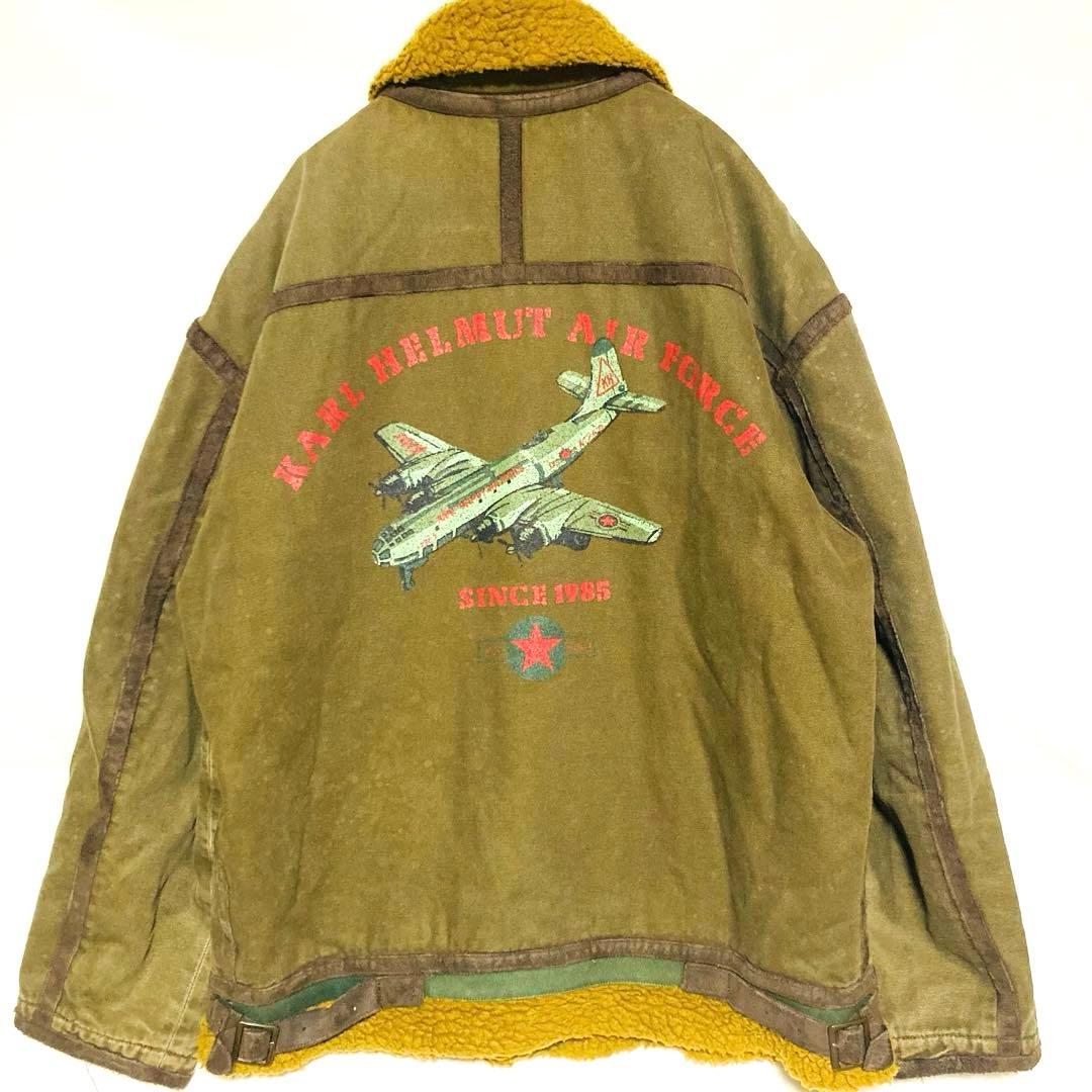 カールヘルム B-3 フライトジャケット Mサイズ ボア エアフォース フェード