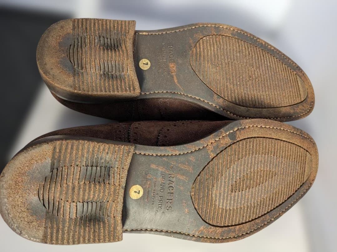 TANINO CRISCI ブラウン スエード オックスフォード