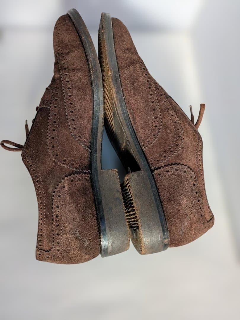 TANINO CRISCI ブラウン スエード オックスフォード