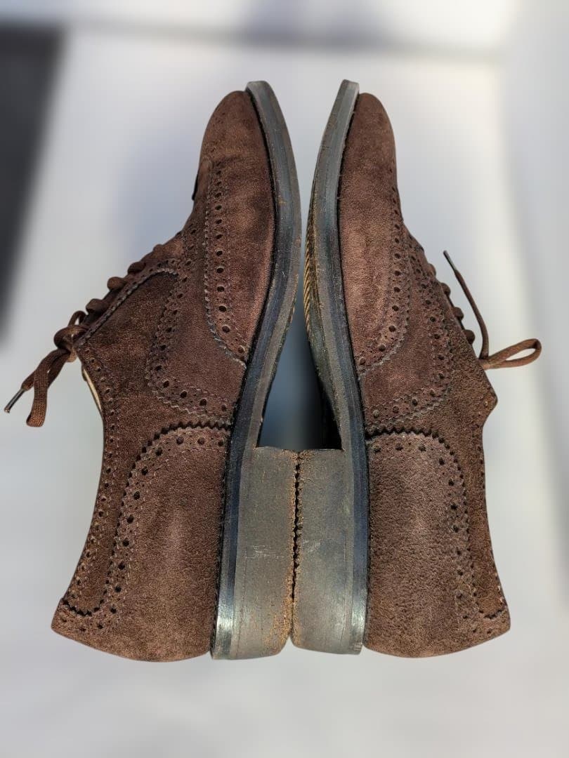 TANINO CRISCI ブラウン スエード オックスフォード