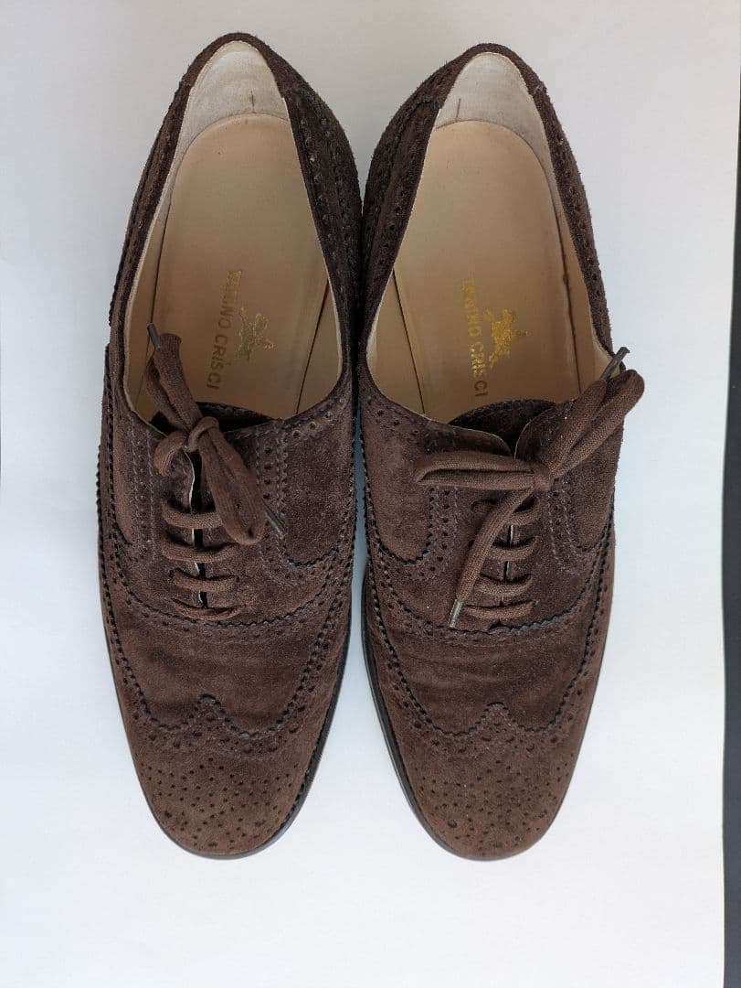 TANINO CRISCI ブラウン スエード オックスフォード