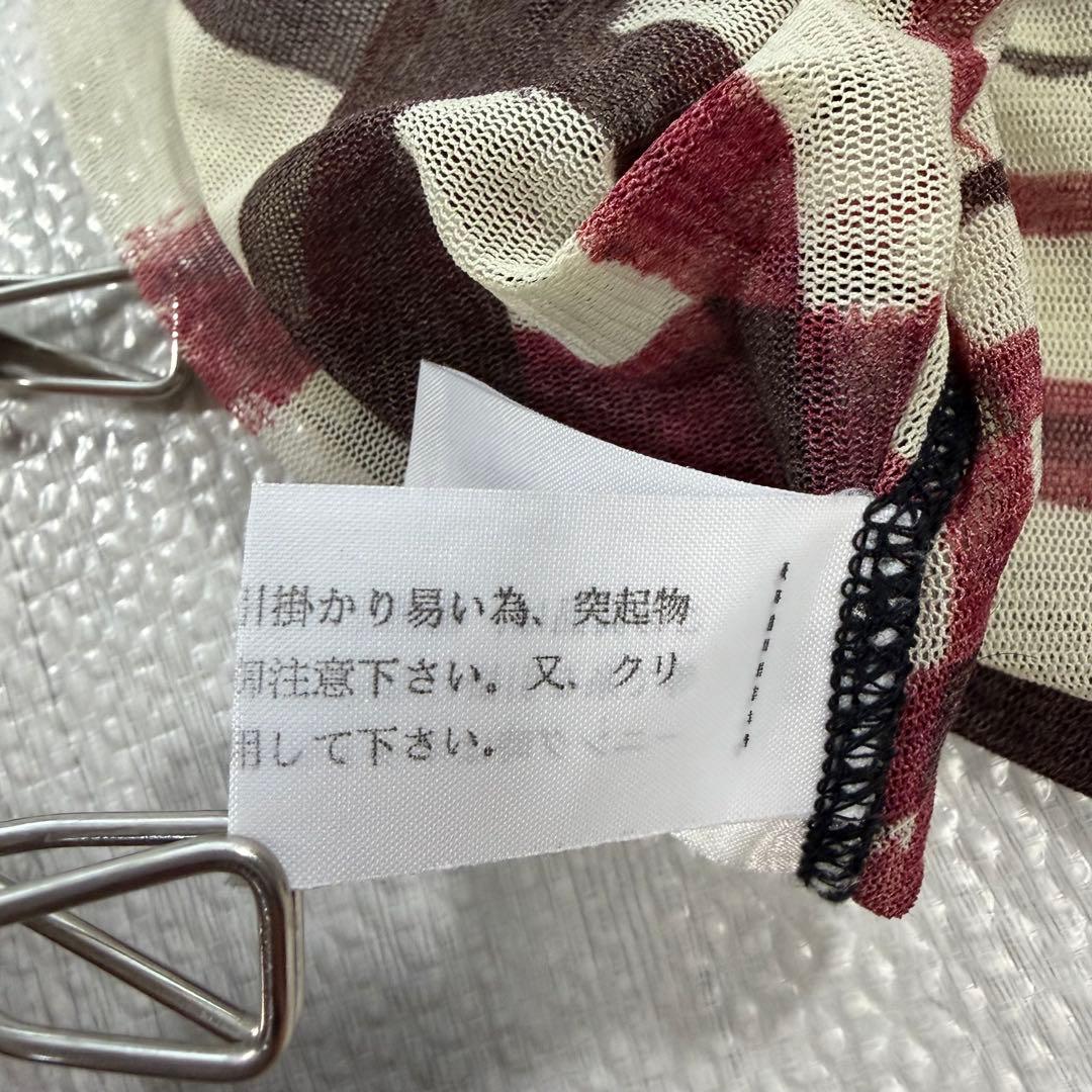 Jean Paul Gaultier パワーネット チェック シアー 長袖シャツ