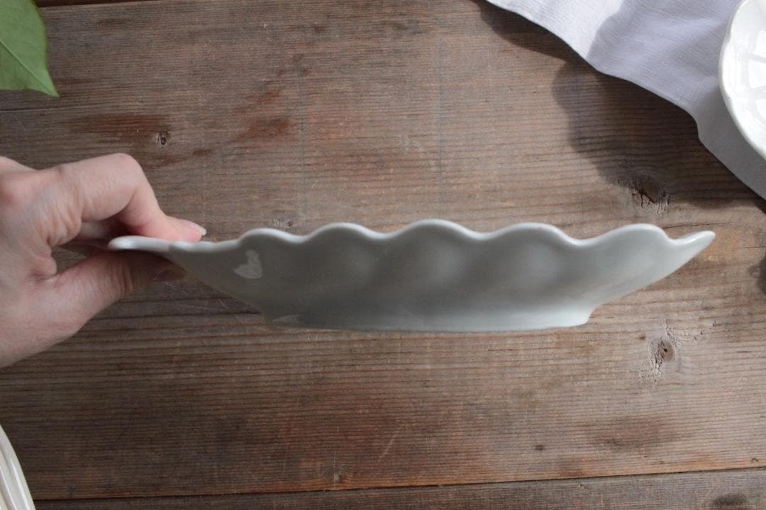 【H】シェル型ラヴィエプレート/フランスアンティーク食器