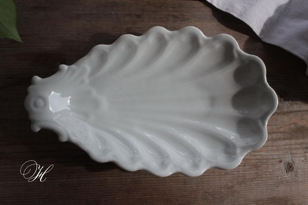 【H】シェル型ラヴィエプレート/フランスアンティーク食器