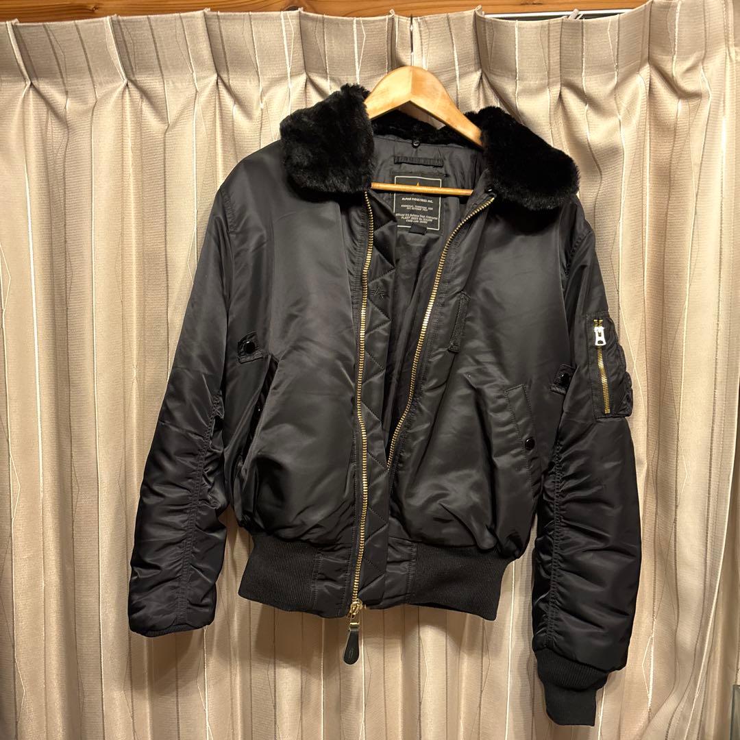 ALPHA INDUSTRIES B-15 ブラック　S