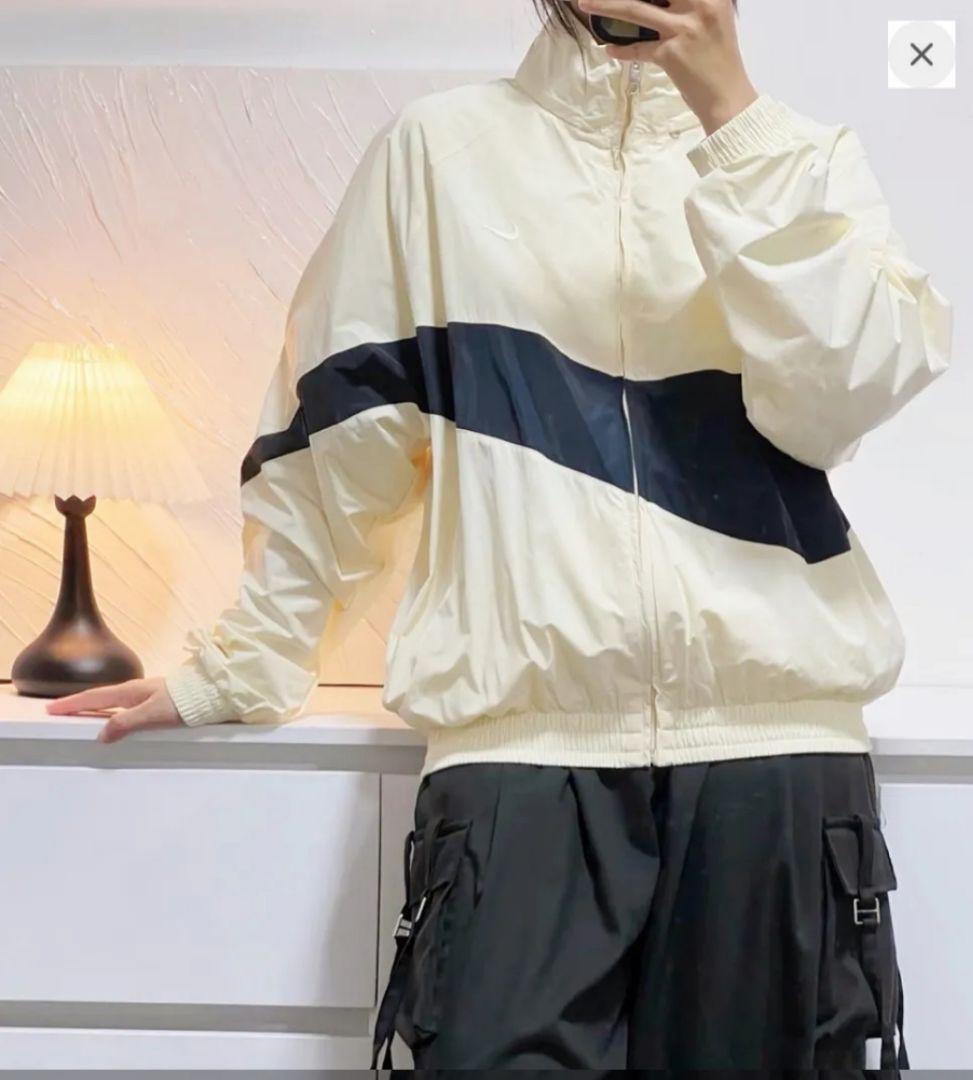 ナイキウーブンジャケットパンツXL クリーム色新品上下セット