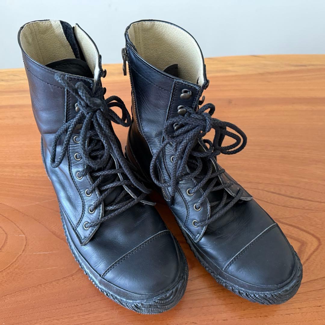 SHUNSUKE　スピングルムーブ スムースレザー ミリタリーブーツ