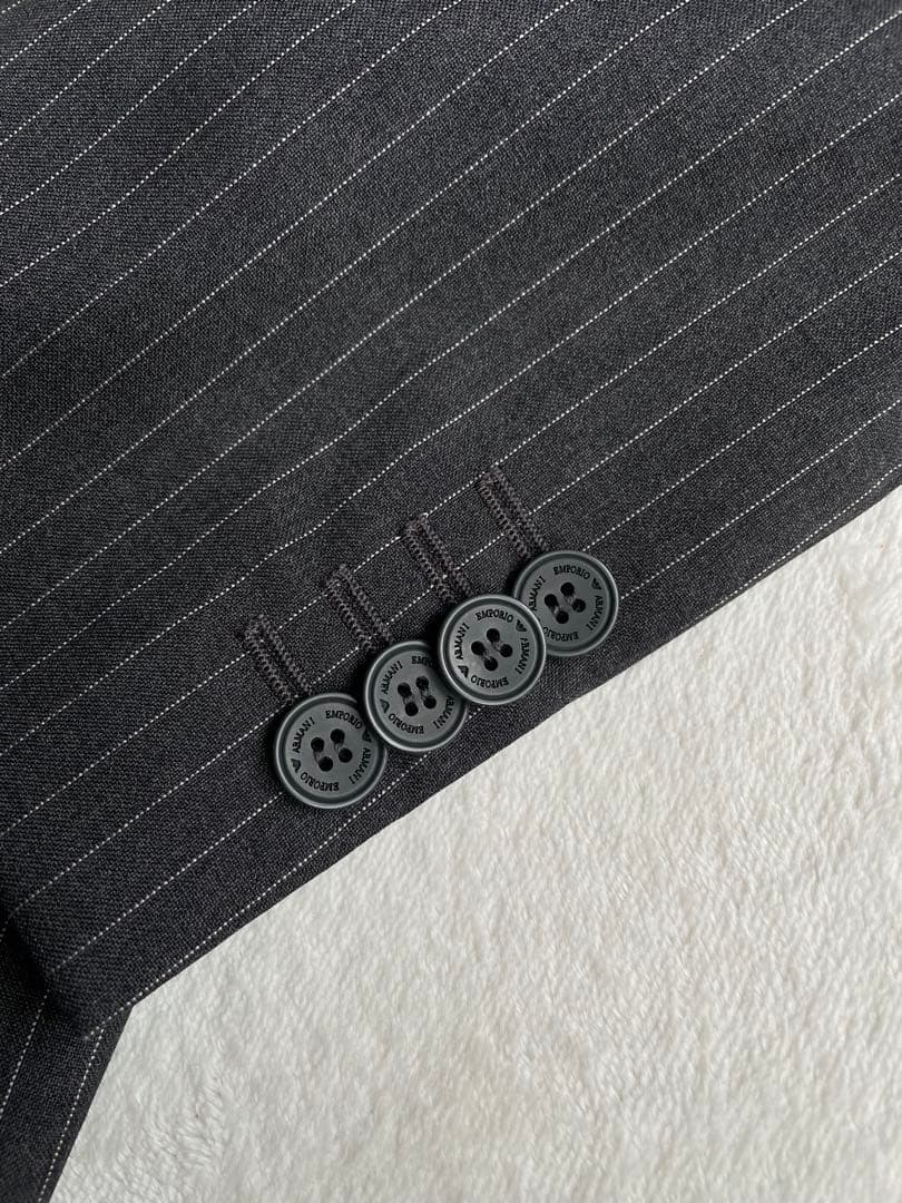 エンポリオアルマーニ　スーツセット　ストライプ柄　グレー　46（M）　2B 良品