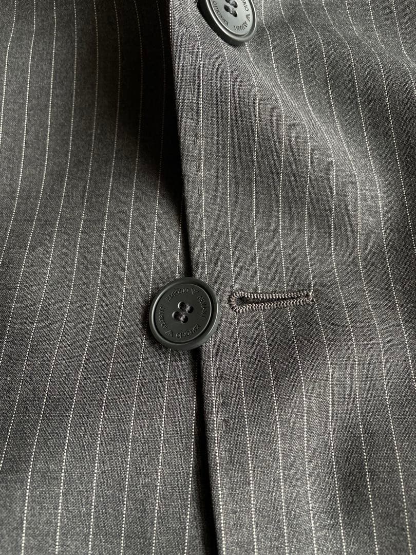 エンポリオアルマーニ　スーツセット　ストライプ柄　グレー　46（M）　2B 良品