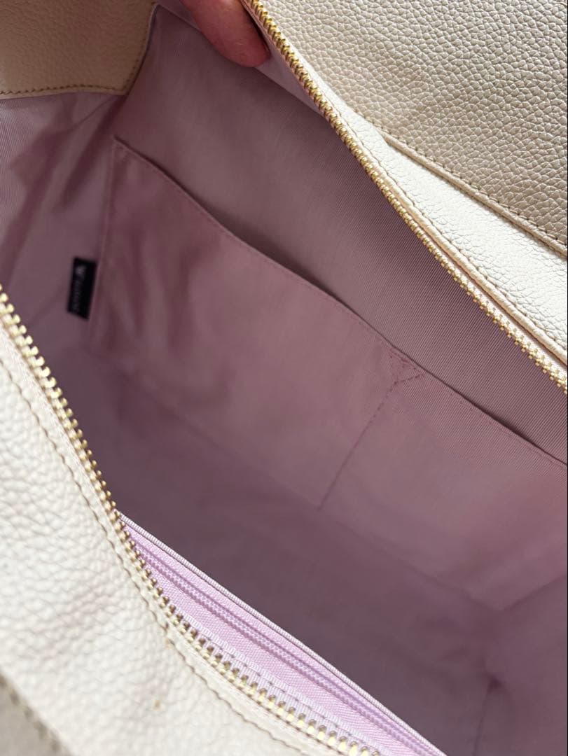 HAMANO 濱野皮革工藝 トート ピンクベージュ系 保存袋付き