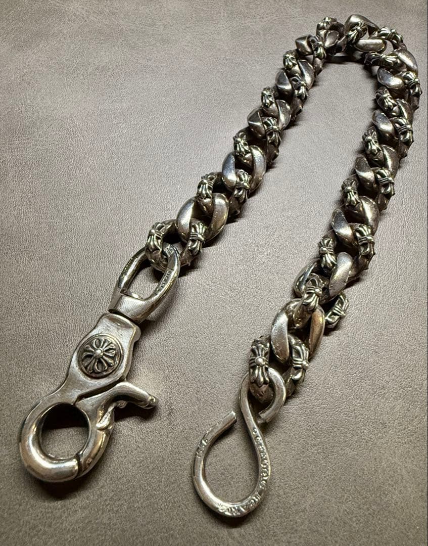 クロムハーツ 1クリップ ファンシー ウォレットチェーン ショート インボイス付