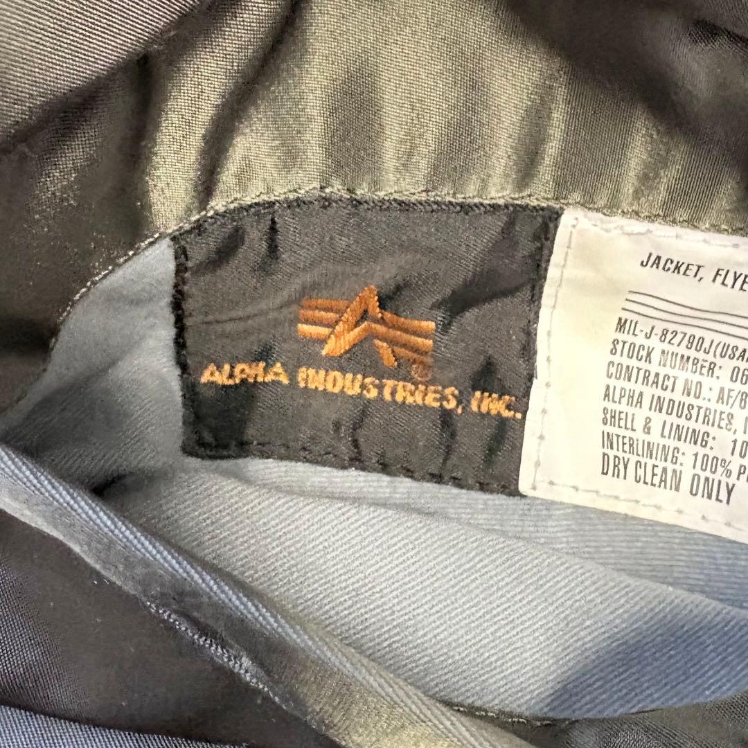アルファインダストリーズ MA-1 フライトジャケット カーキグリーン S