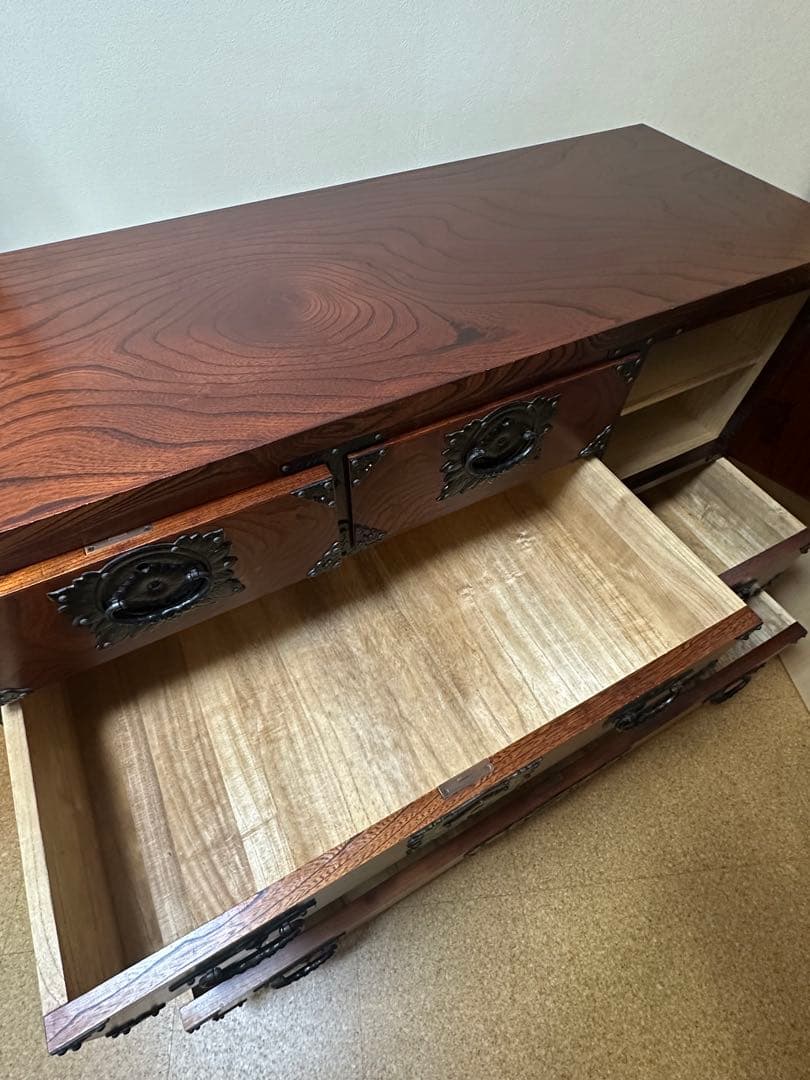 岩谷堂箪笥 伝統工芸品 和箪笥 チェスト 南部鉄器金具付き
