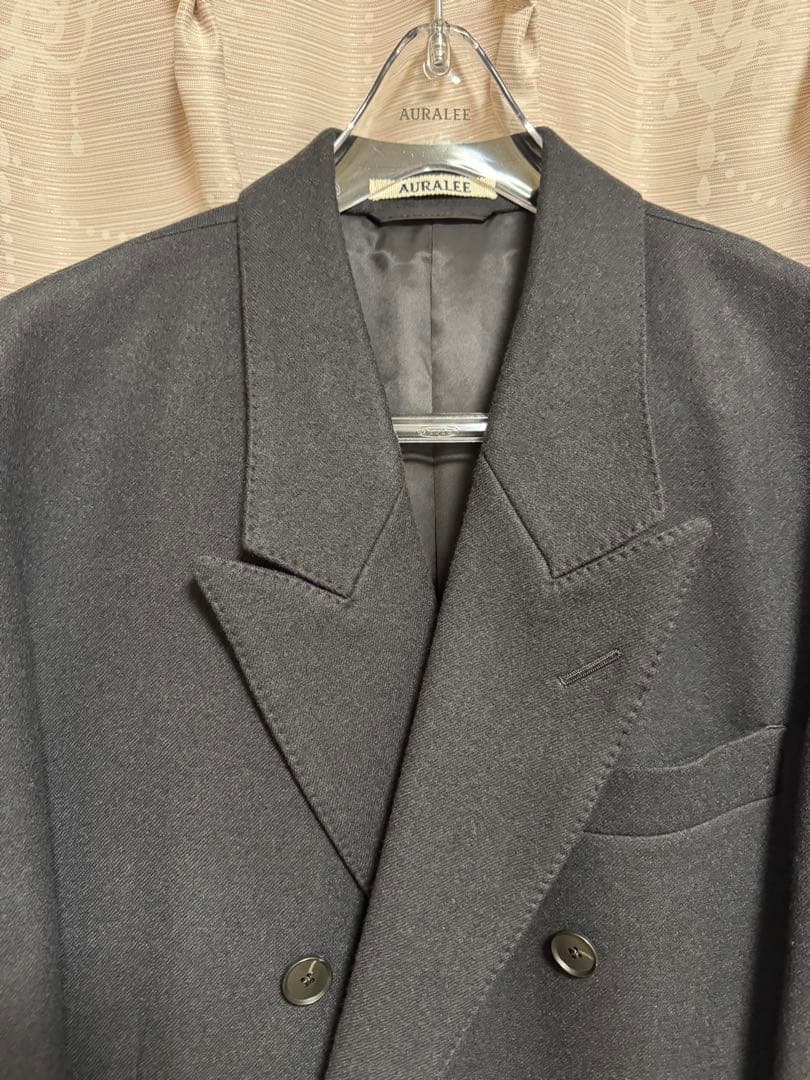 ジャケット・アウター AURALEE LIGHT MELTON CHESTERFIELD COAT