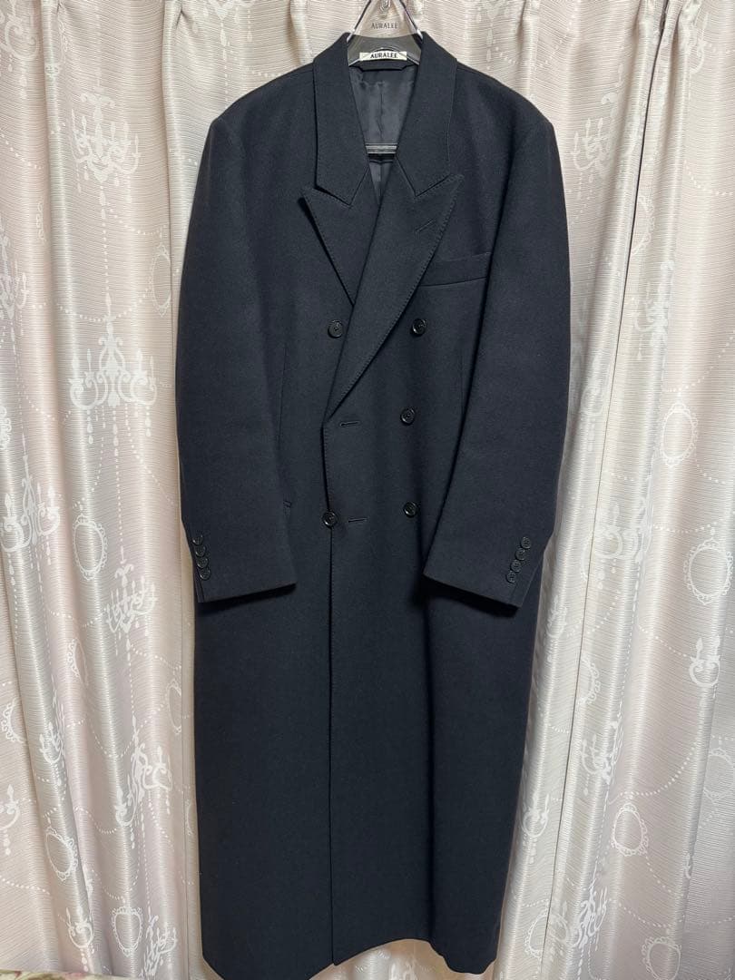 ジャケット・アウター AURALEE LIGHT MELTON CHESTERFIELD COAT