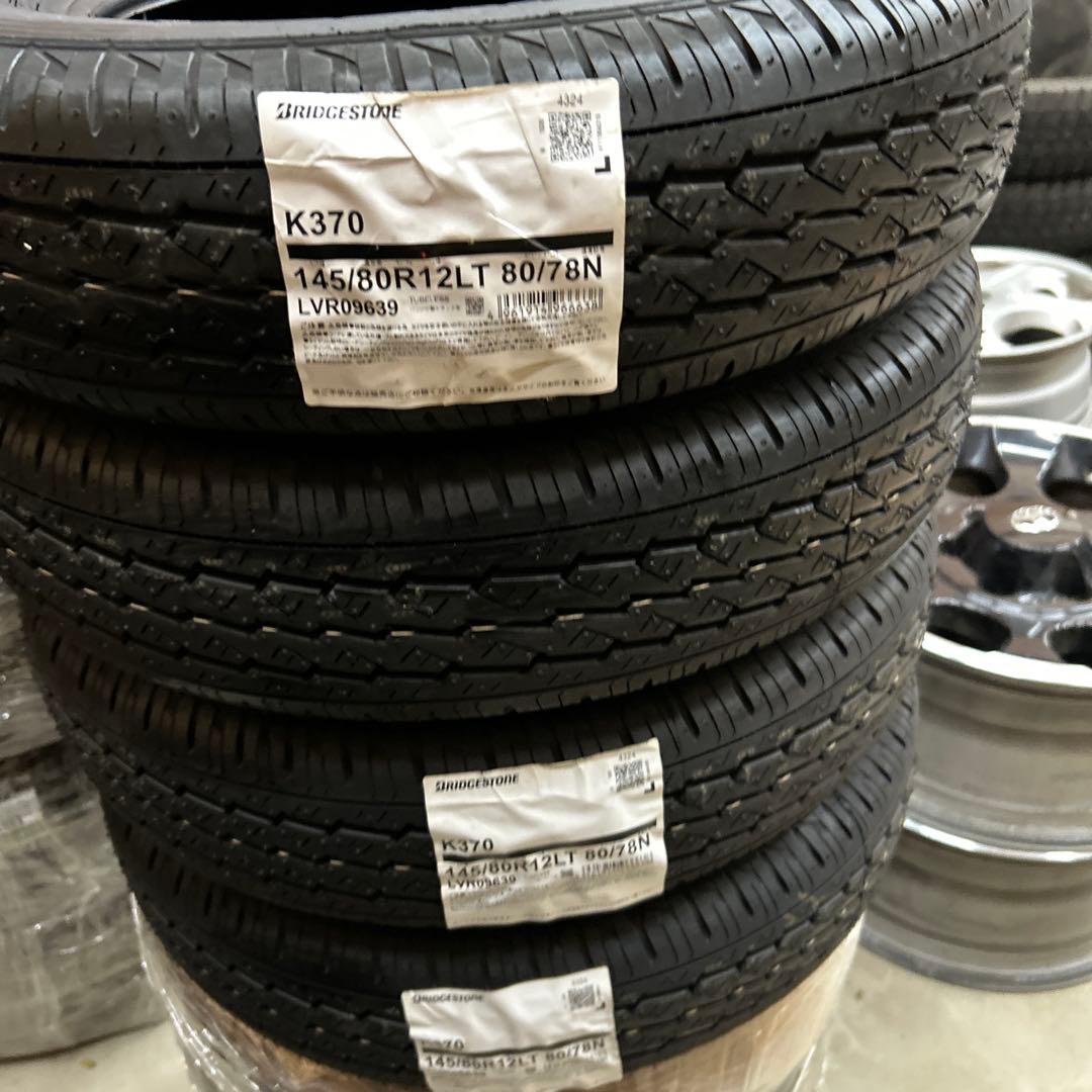 NANA⑩BRIDGESTONE K370 145/80R12LT タイヤ